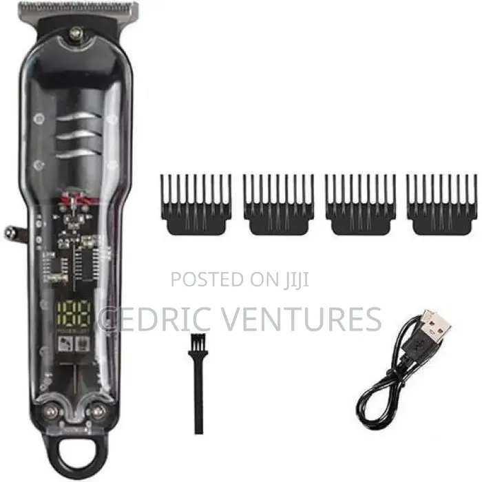 Rechargeable Transparent Hair Clipper