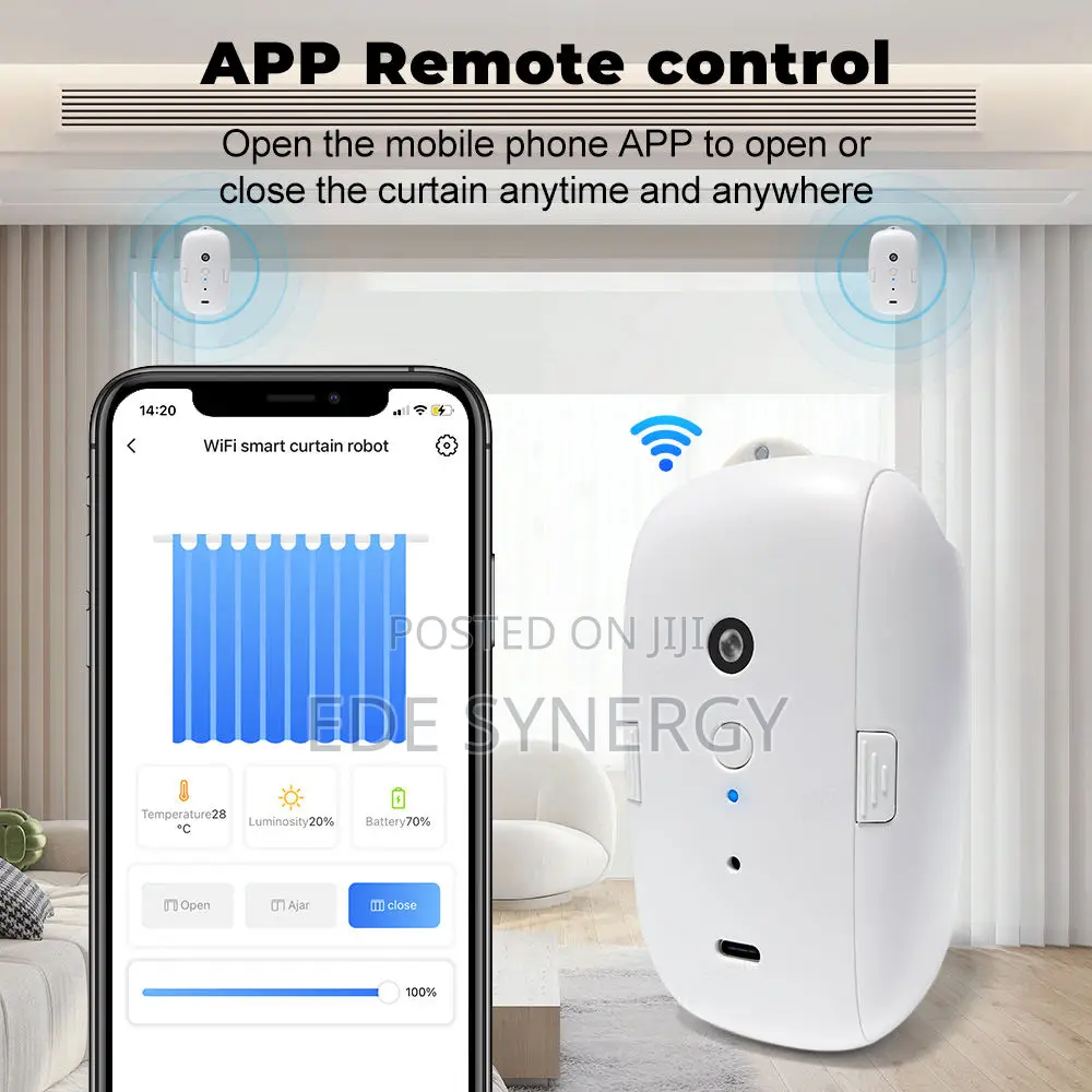 Bt Voice Control Switch Motorized Curtain Robot App Control