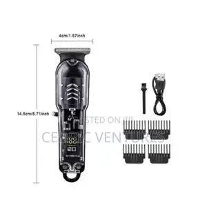 Rechargeable Transparent Hair Clipper