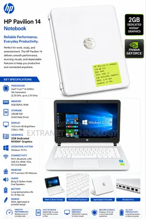 Laptop HP Pavilion 14 8GB Intel Core i5 SSD 256GB
