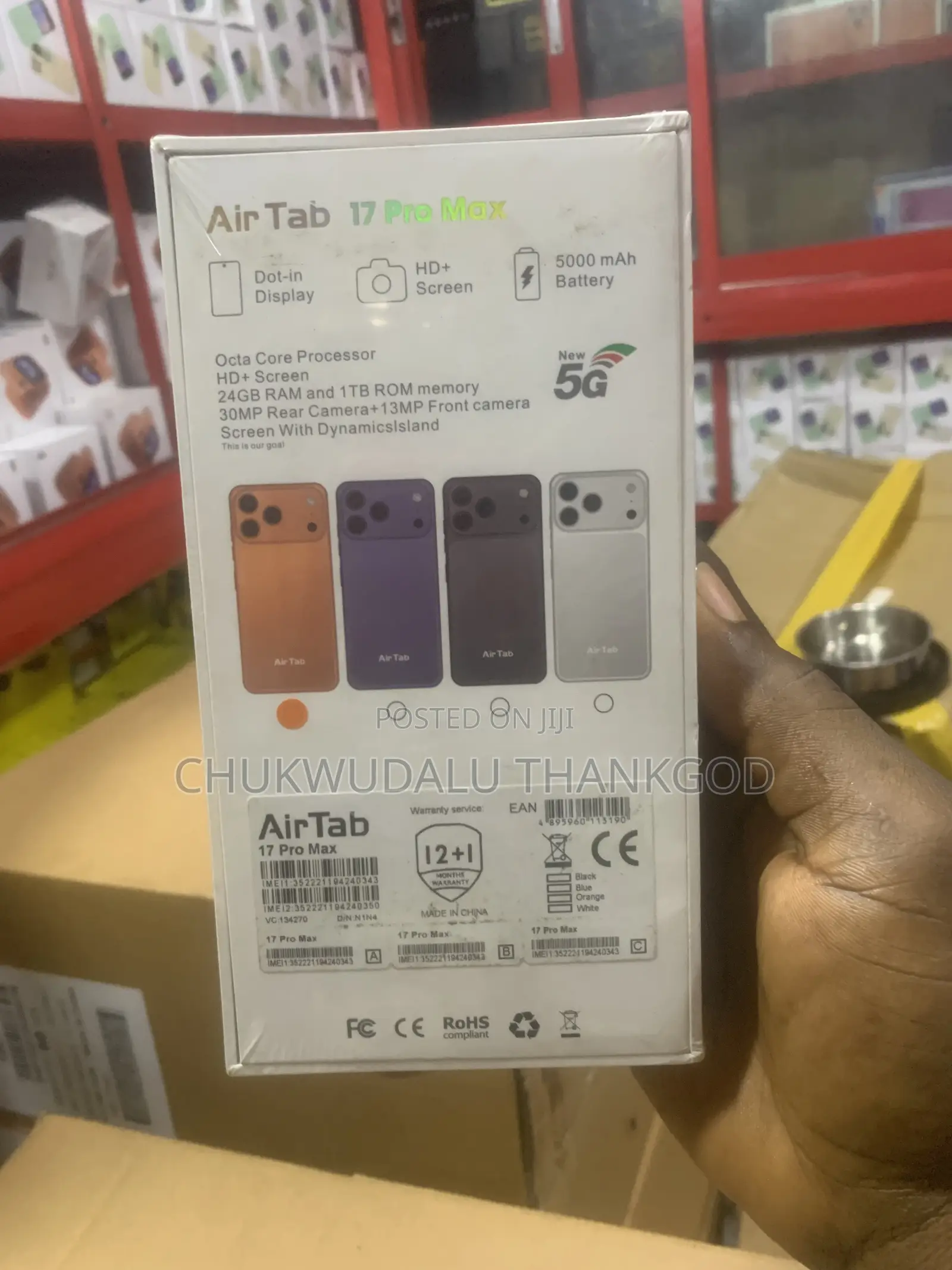 New Mobile Phone 1 TB Orange