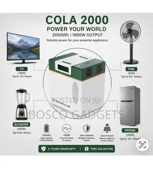 Cola2000 Solar Generator 5yrs Warranty