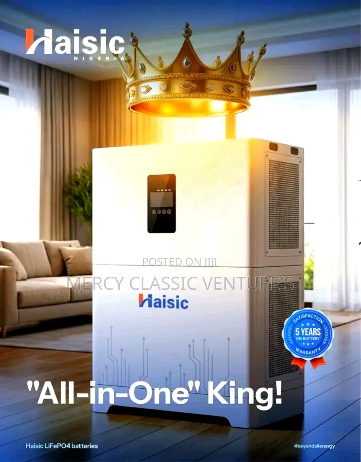 Haisic 8kWh + 4.2KVA All-in-One Solar Inverter