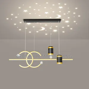 Modern Dining Room Pendant Light LED Smart Remote Control Dining Table