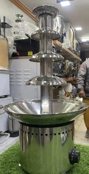 High Quality 4Tier Stainless Steel Commercial ChocolateFondue Fountain
