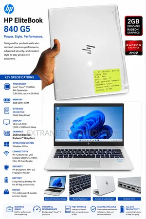 Laptop HP EliteBook 840 G5 8GB Intel Core i7 SSD 256GB