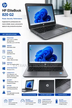 Laptop HP EliteBook 820 G2 8GB Intel Core i7 HDD 500GB