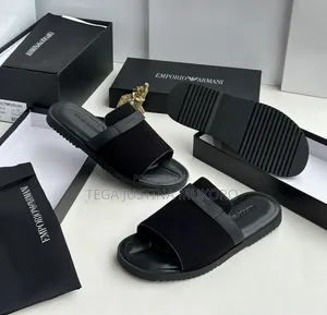 Latest Design High Quality Emporio Armani Men's Pam Slippers