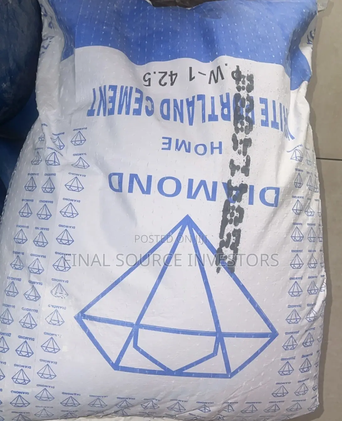 Diamond 40kg White Cement