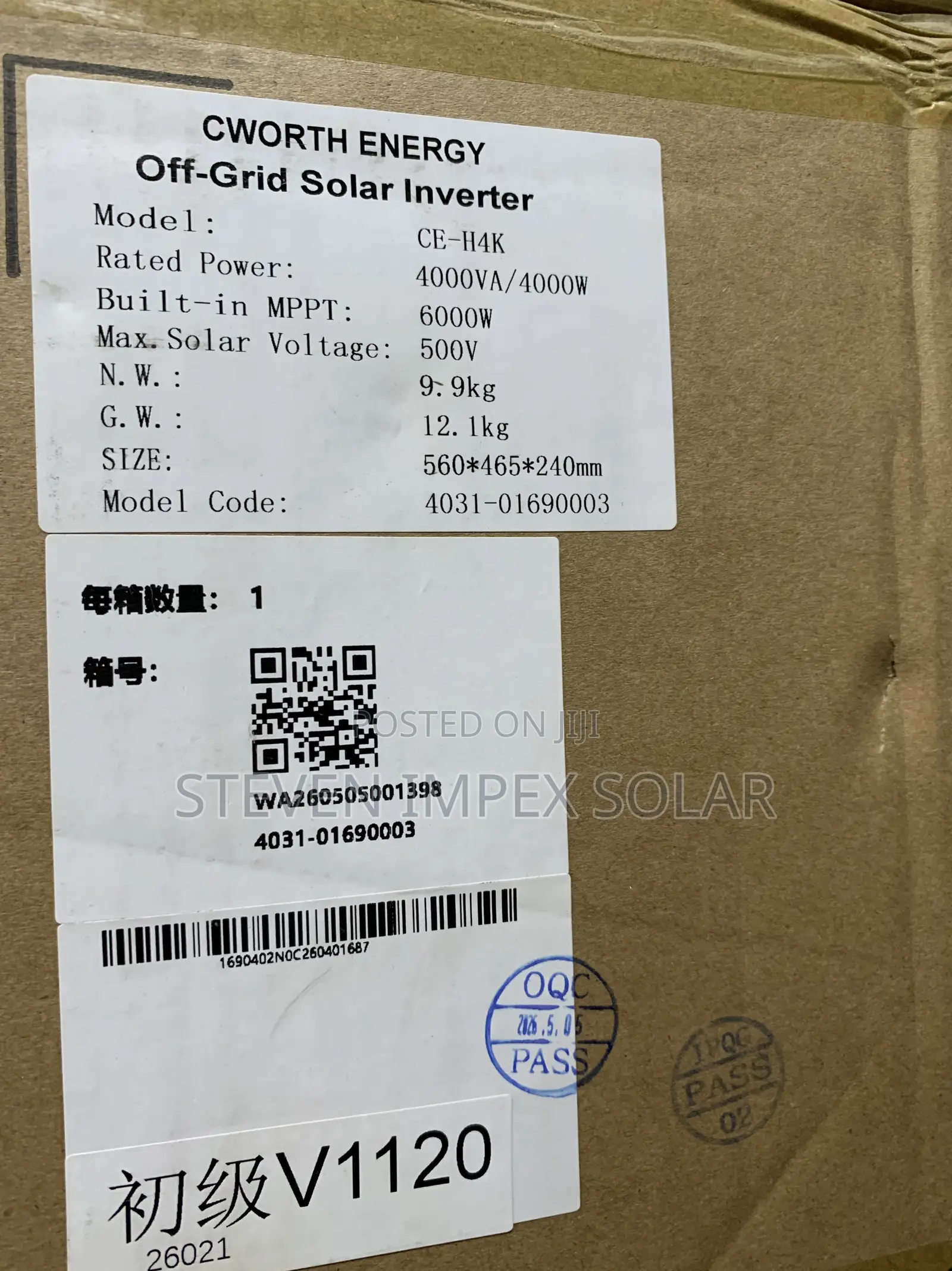 CWORTH Inverter Hybrid 4kva 24v