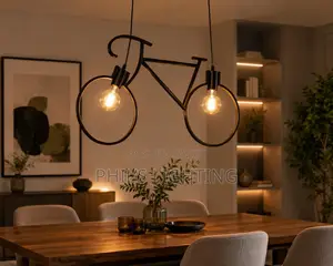 Industrial Pendant Lights Vintage Iron Bicycle Hanglamp