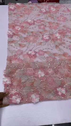 Luxury Floral Beaded Lace