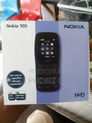 New Nokia 105 Black