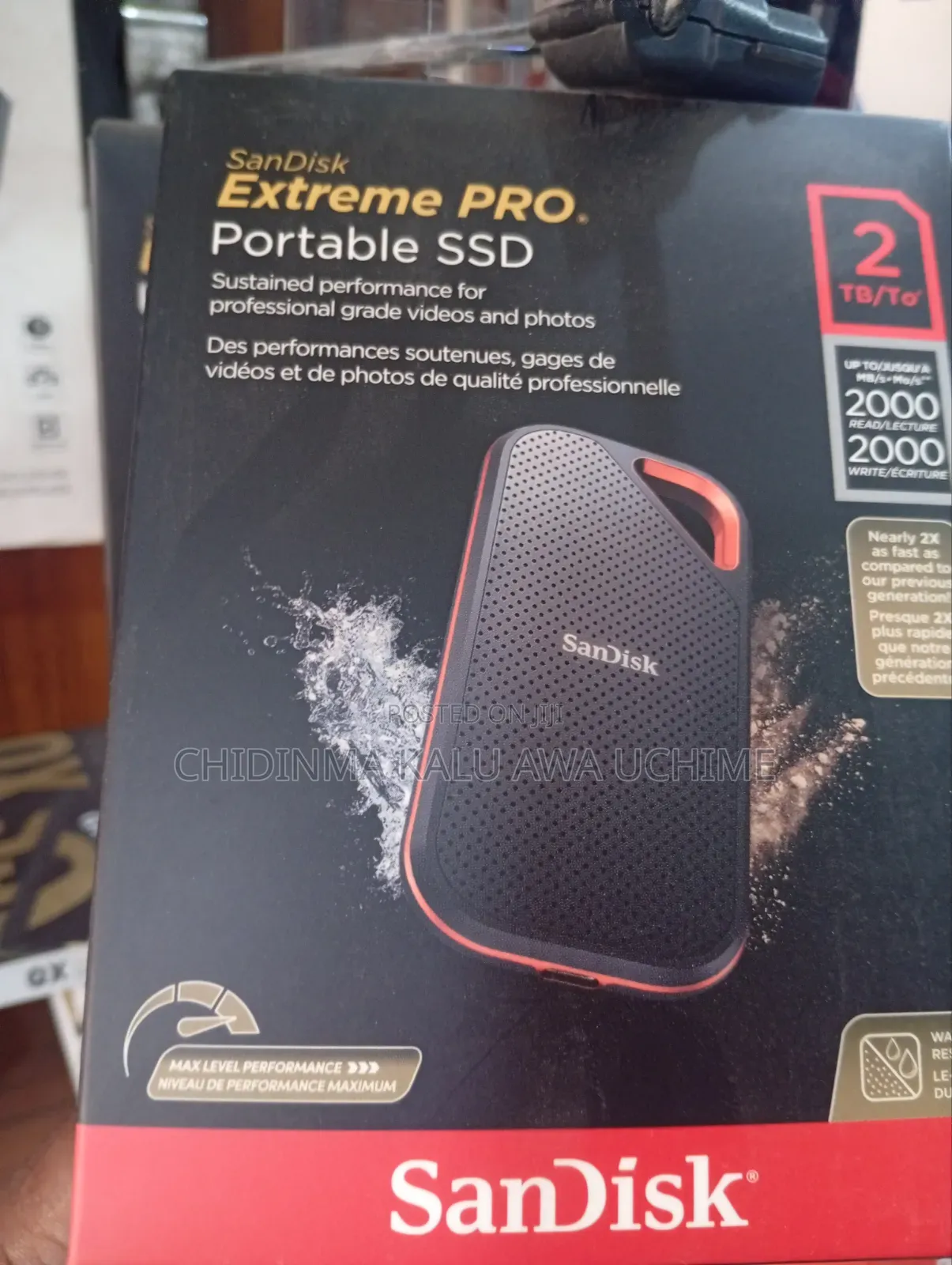 Sandisk Extreme Pro Portable SSD 2tb
