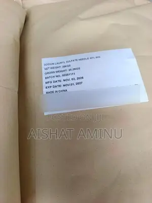 Sodium Lauryl Sulfate (SLS) 92% Needle – Industrial Grade – 25KG