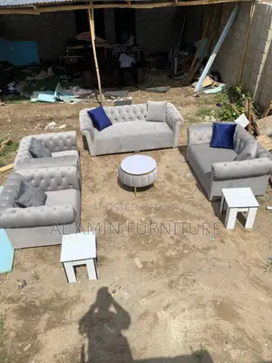 Full Set of Chairs With Center Table From Al Amin Furniture