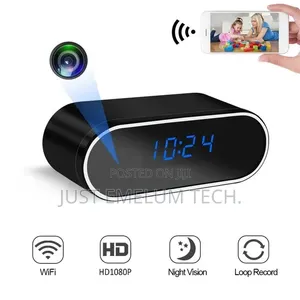 Table Clock Spy Camera