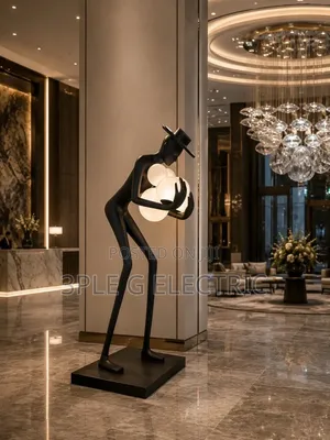 Humanoid Sculpture Floor Lamp