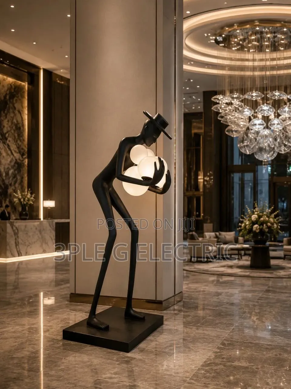Humanoid Sculpture Floor Lamp