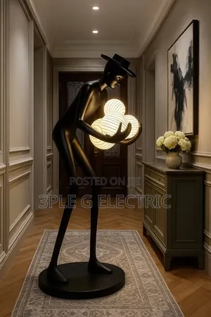Humanoid Sculpture Floor Lamp