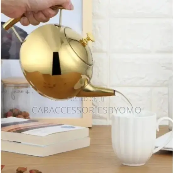 Stainless Steel Coffee Teapot With Strainer