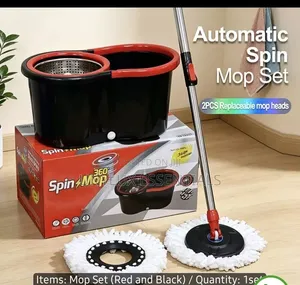 Black 360 Rotating Spin Mop