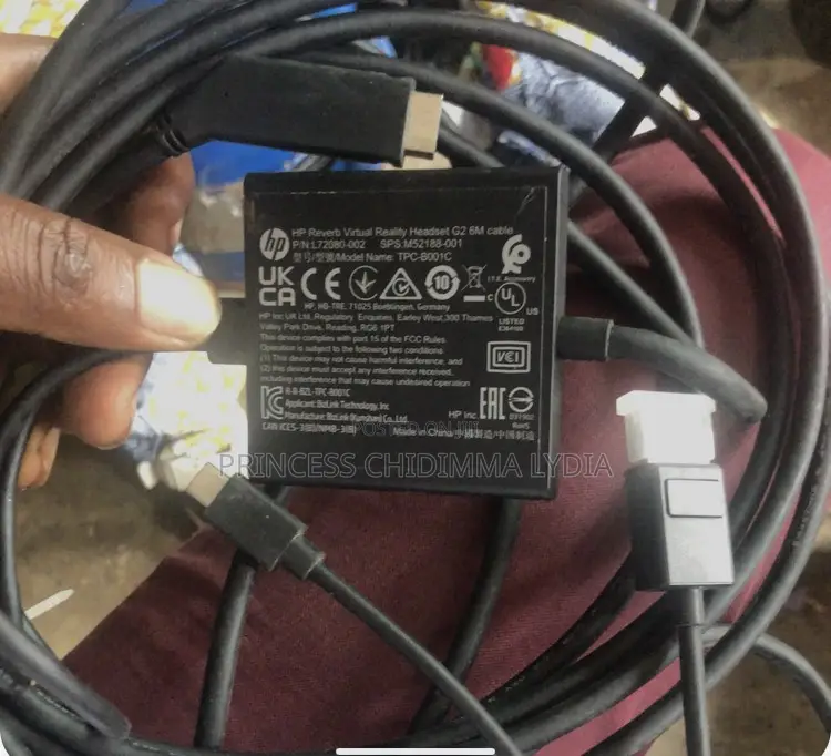 Cable DetailsItem: 6-Meter Tether Cable for HP Reverb G2 VR Headset.