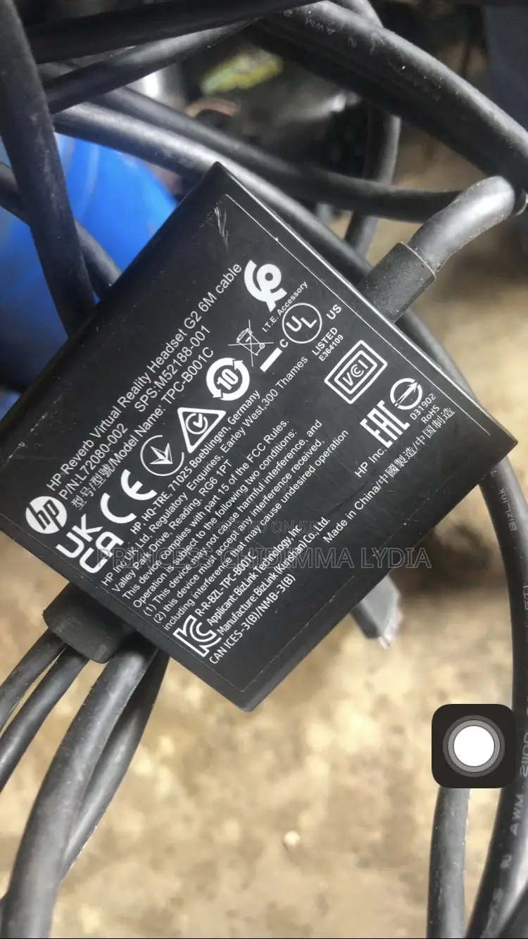 Cable DetailsItem: 6-Meter Tether Cable for HP Reverb G2 VR Headset.