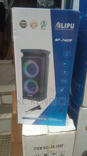 Allipu 8 Inch PA System, Rechargeable, 1 Wire Mic ((SP 7409)