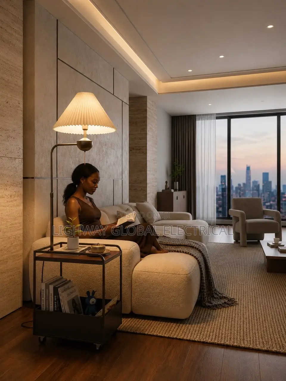 American Integrated Retro Drawer Floor Lamp