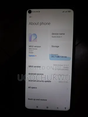Xiaomi Redmi Note 9 128 GB Blue