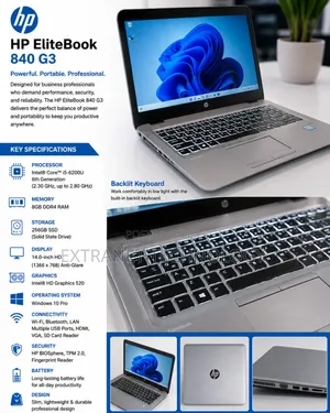 Laptop HP EliteBook 840 G3 8GB Intel Core i5 SSD 256GB