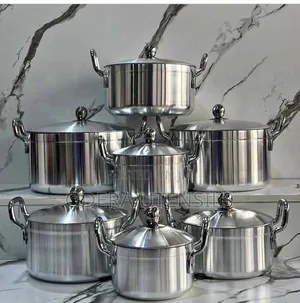 7-Piece Aluminum Pot Set – Quality & Durable | ₦60,000