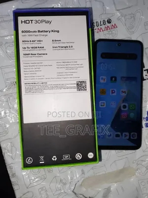 Infinix Hot 30 Play 128 GB Black