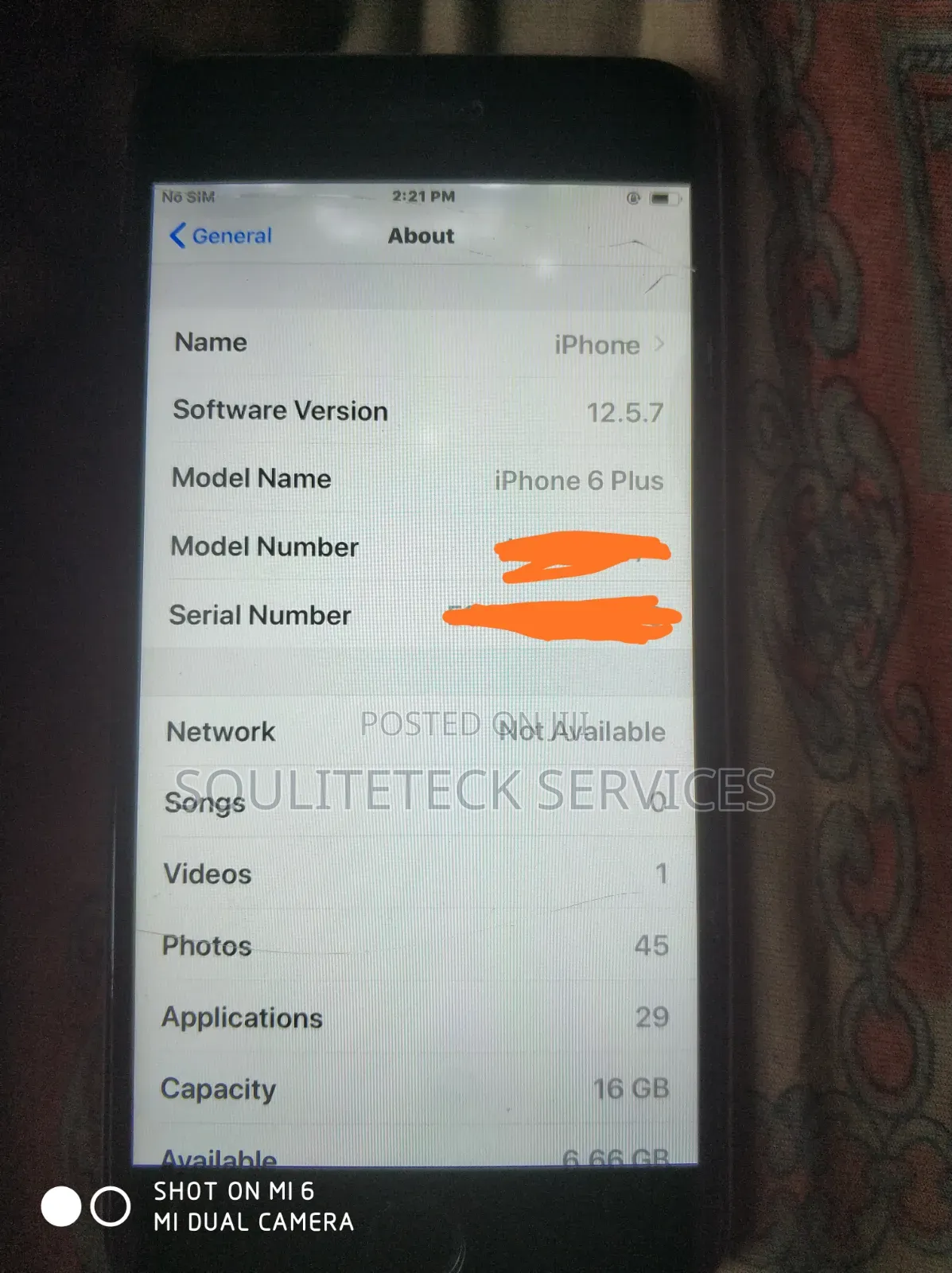 Apple iPhone 6 Plus 16 GB Silver