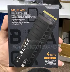 Wd Black Sn850x 4tb SSD With Heatsink.