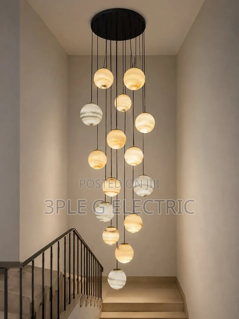By 15 Dropping Void Chandelier