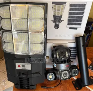 Solar Street Light With 4G CCTV Camera PTZ 360° Rotate