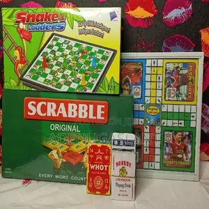 Ludo Snake & Ladder, Whot Card Game 4 in 1