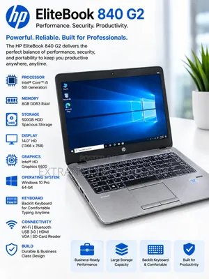 Laptop HP EliteBook 840 G2 8GB Intel Core i5 HDD 500GB