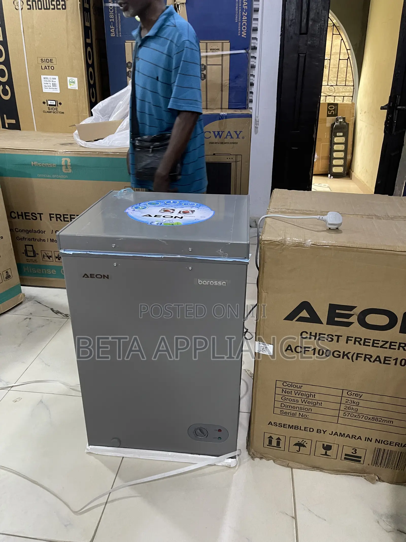 Aeon 100L Deep Freezer – Convenient Food Preservation Solution