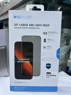 Kuzoom Protective Tempered Glass Privacy for iPhone 17