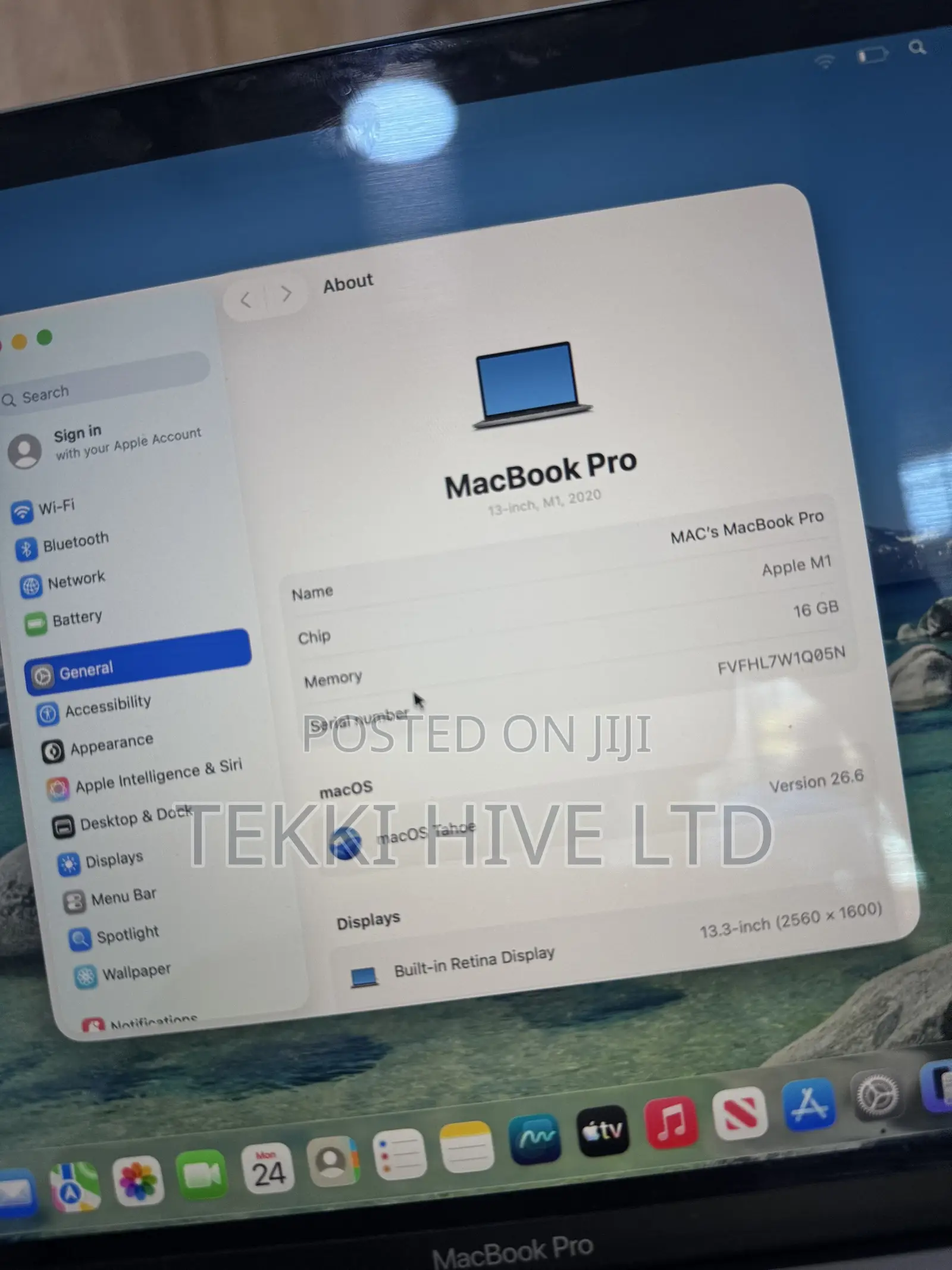 Laptop Apple MacBook Pro 2020 16GB Apple M1 SSD 256GB