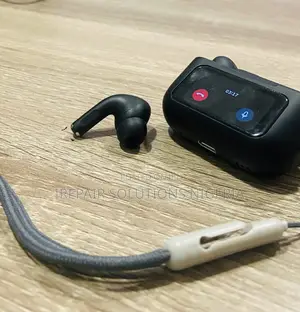 Smart LCD Touchscreen Wireless Earbuds (ANC + Video Scrolling Remote)