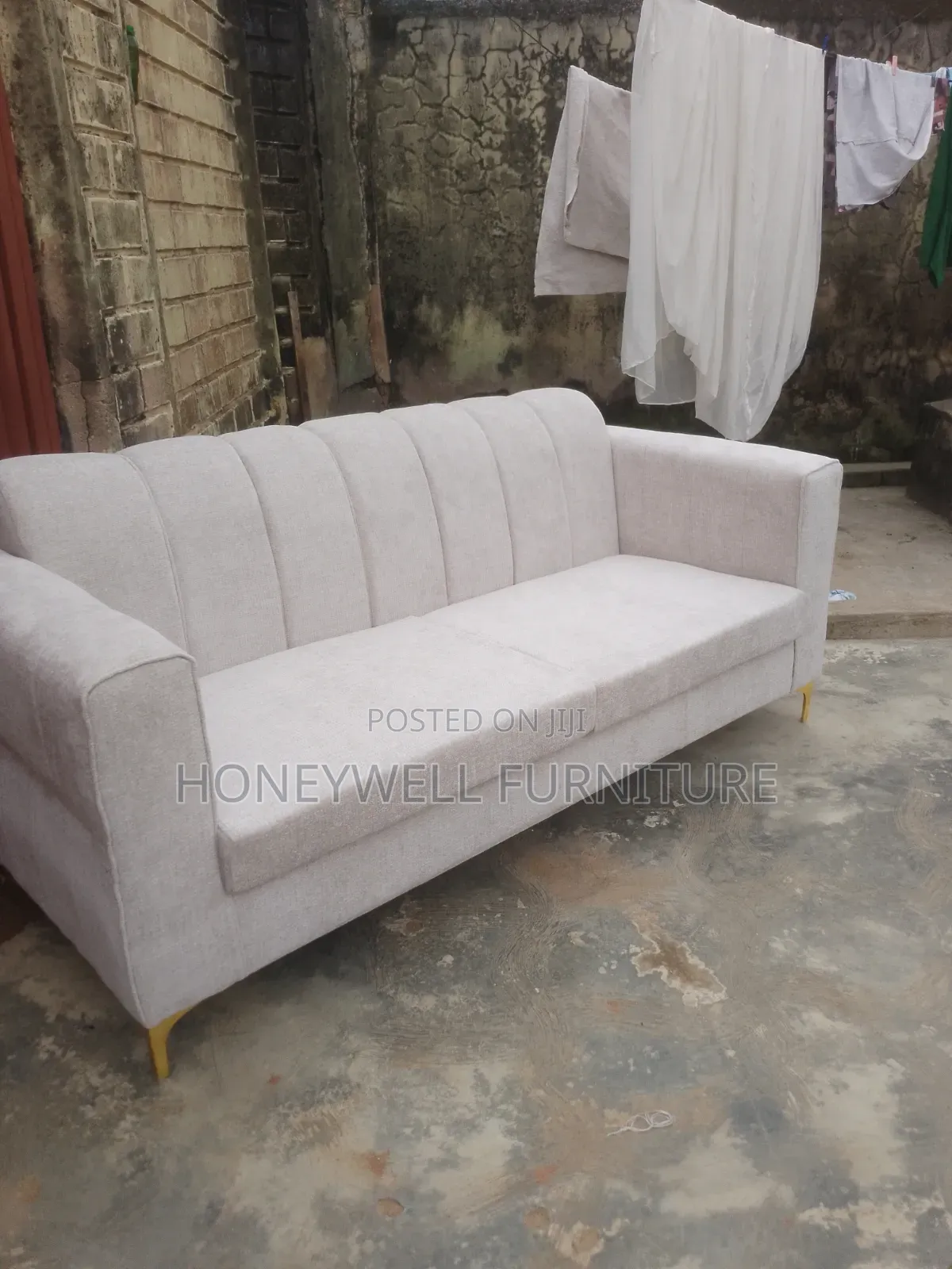 Three Seater Fabric Sofa
