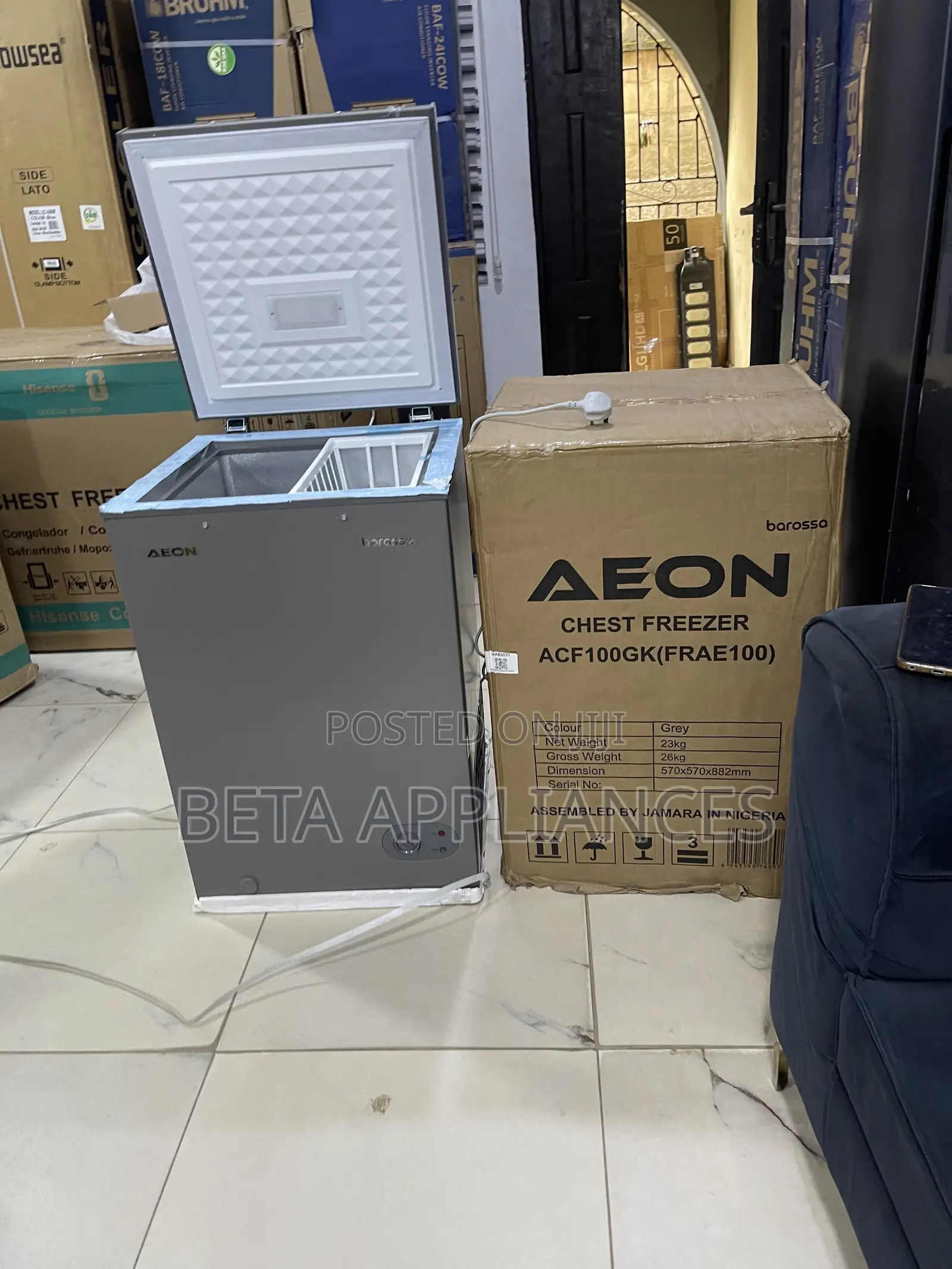 Aeon 100L Chest Freezer – Efficient Storage Without Taking Much Space