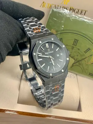 Audemar Piguet AP Black Ceramic Stainless Steel Mens Wrist Watch