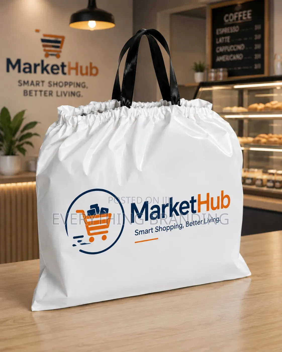 Loop Handle Nylon Shopping Bags – Custom Print for Boutiques Retail
