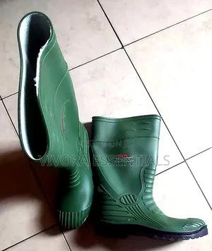Industrial Safety Rain Boots – Green, Steel/Reinforced Sole