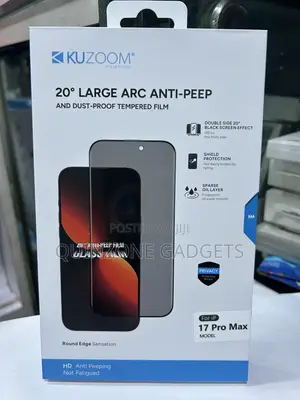 Kuzoom Privacy Protective Glass for iPhone 17 Pro Max
